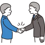 Businessman Shaking Hands SVG Icon